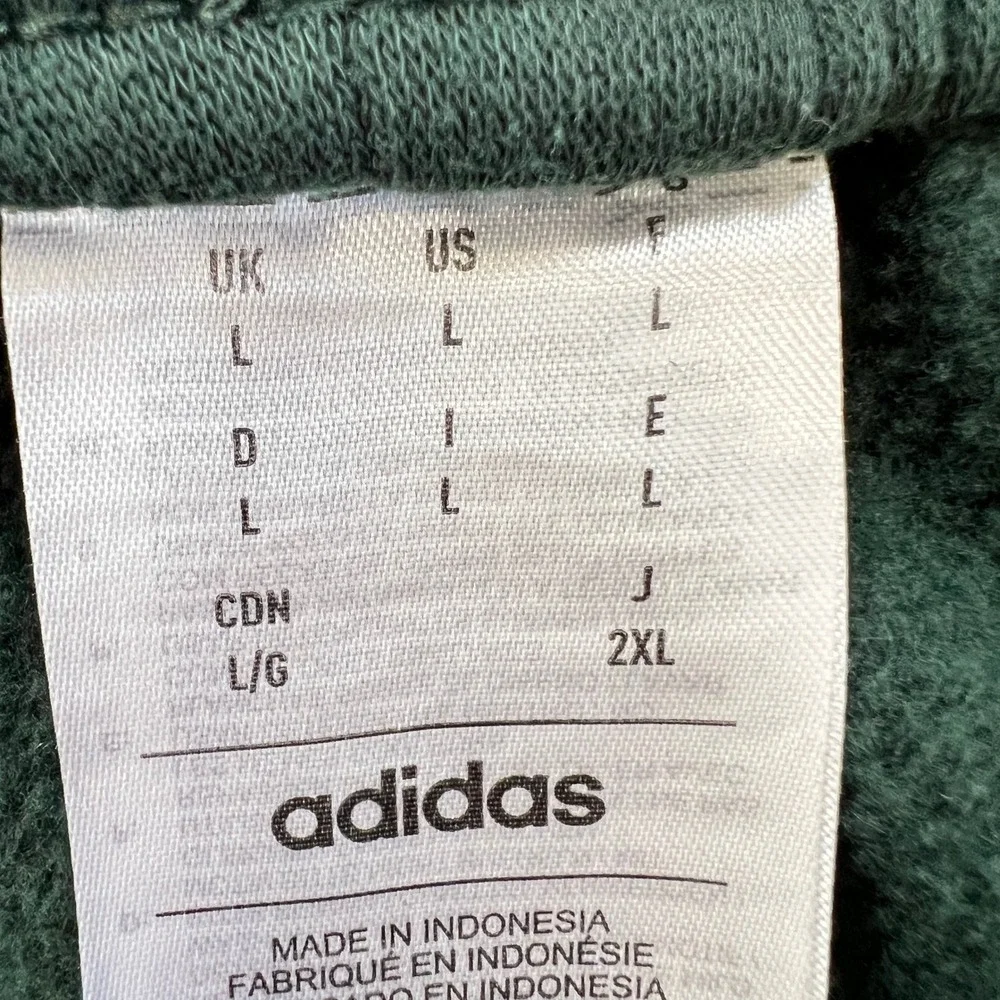 Adidas Fleece Tapered Pants Recycled Polyester‎ Joggers Sweatpants Green Large